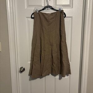 Eileen Fisher A-Line Skirt in Tan